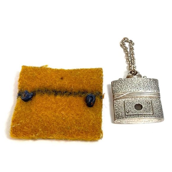 HERMES Accessory B Cover Key Holder Bag Charm SS Silver - Picture 9 of 10